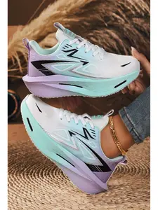 Women's Gradient Mesh Breathable Sneakers, Lightweight Platform Casual Sporty Running Shoes for Outdoor Sports & Daily Wear