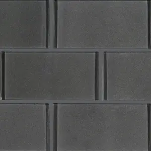 York Steel Gray 3x6 Glass Tile