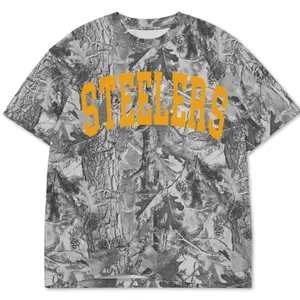 Steelers Vintage Gray Camo Tee