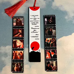 TVD Couples| Delena | Wooden Bookmark| Double Sided| Sublimated