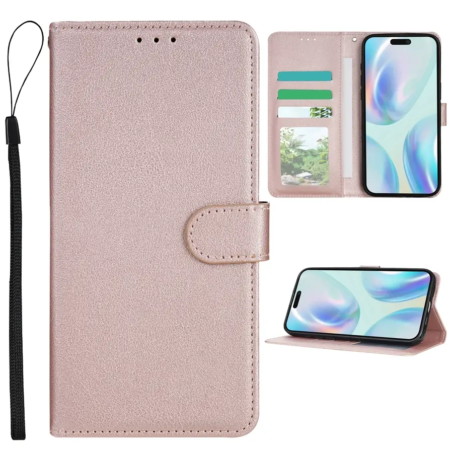 Solid Color Flip Phone Case With Card Slot, 1 Count Shockproof Phone Cases for iPhone 11 12 13 14 15 Series, Phone Accessories