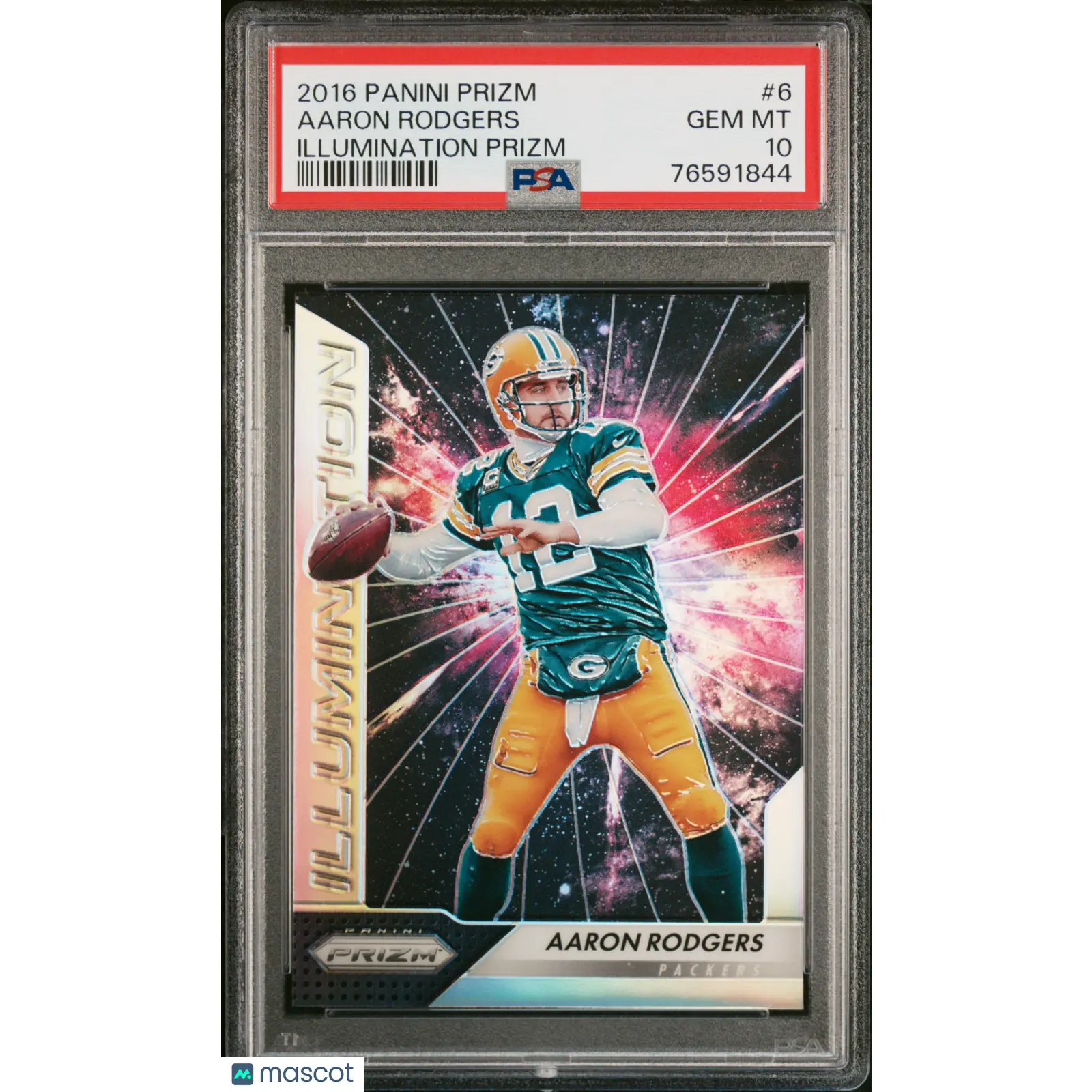 2016 Panini Prizm Illumination #6 Aaron Rodgers PSA 10