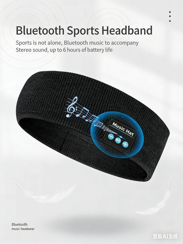 Wireless Bluetooth Headband Music Headband for Sports Running & Yoga Sweat-Absorbent Hairband Headphones V5.4 Voice Call Hands Free Boho Paisley Elastic Headbands