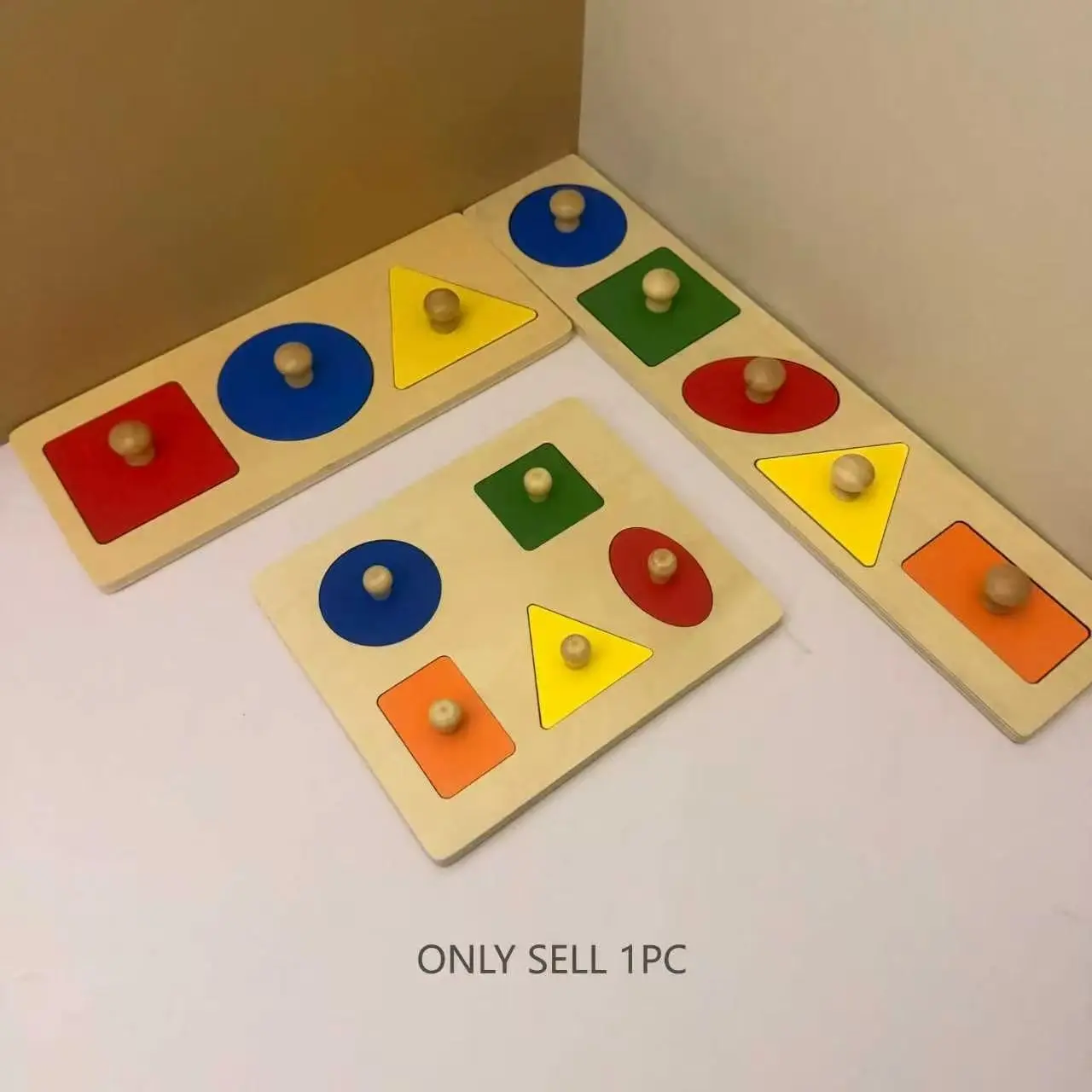Eco-Friendly Wooden Puzzle for Babies, Puzzles for Toddlers, Large Pieces for Easy Grip, Montessori Educational Toy, Fun Learning for Infants, Parent-Free Playtime, Montessori Peg Puzzles