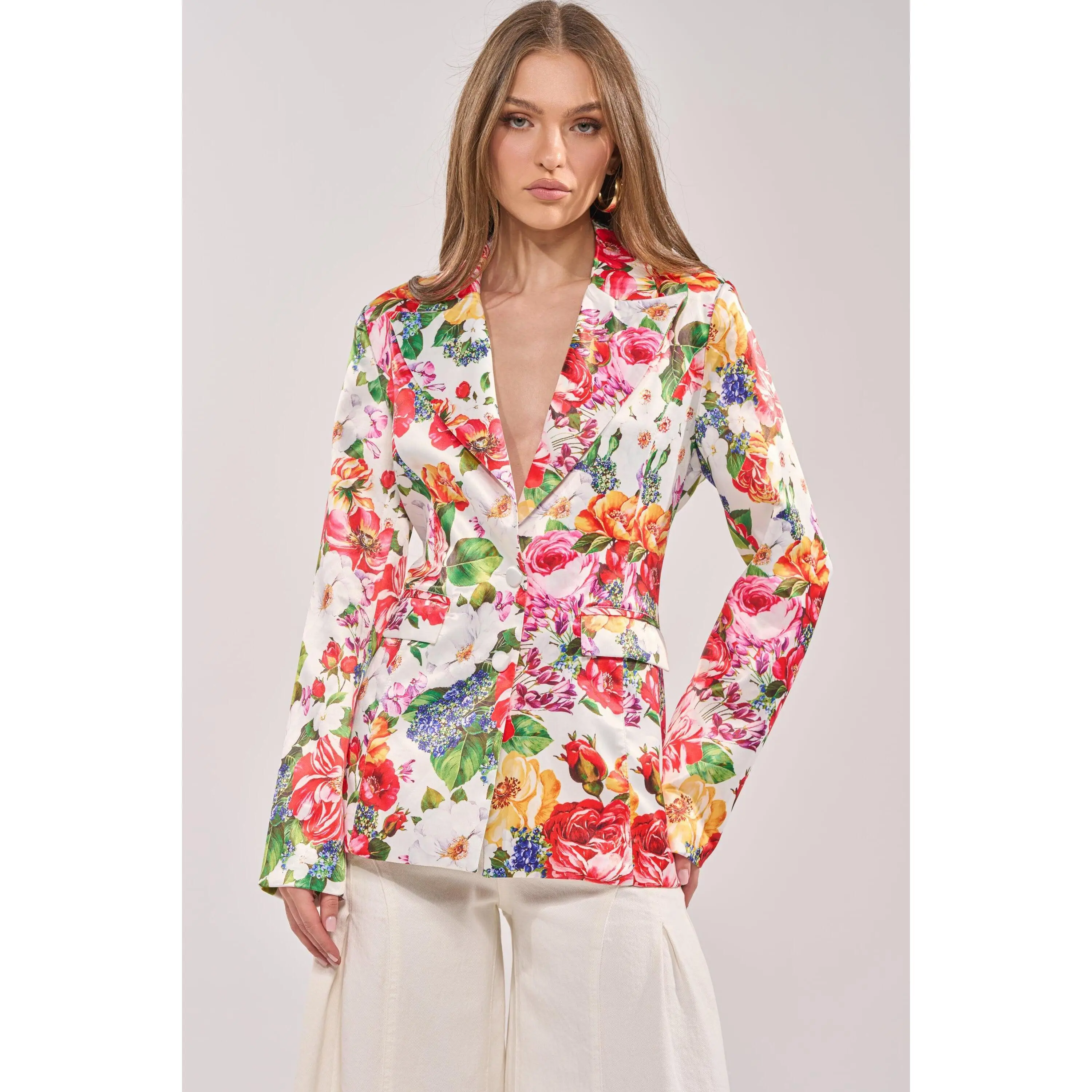ALESSANDRA SATIN BLAZER