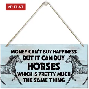 Hanging Novelty Horse Wood Decor Sign, Lovely Horse Signs, Hanging  Wall Plaque Wood Signs, Horse Theme Sign, Horses Keepsake Gift, Stable Door Animal Sign, Gift for Horse Lovers 3.93x7.87inch