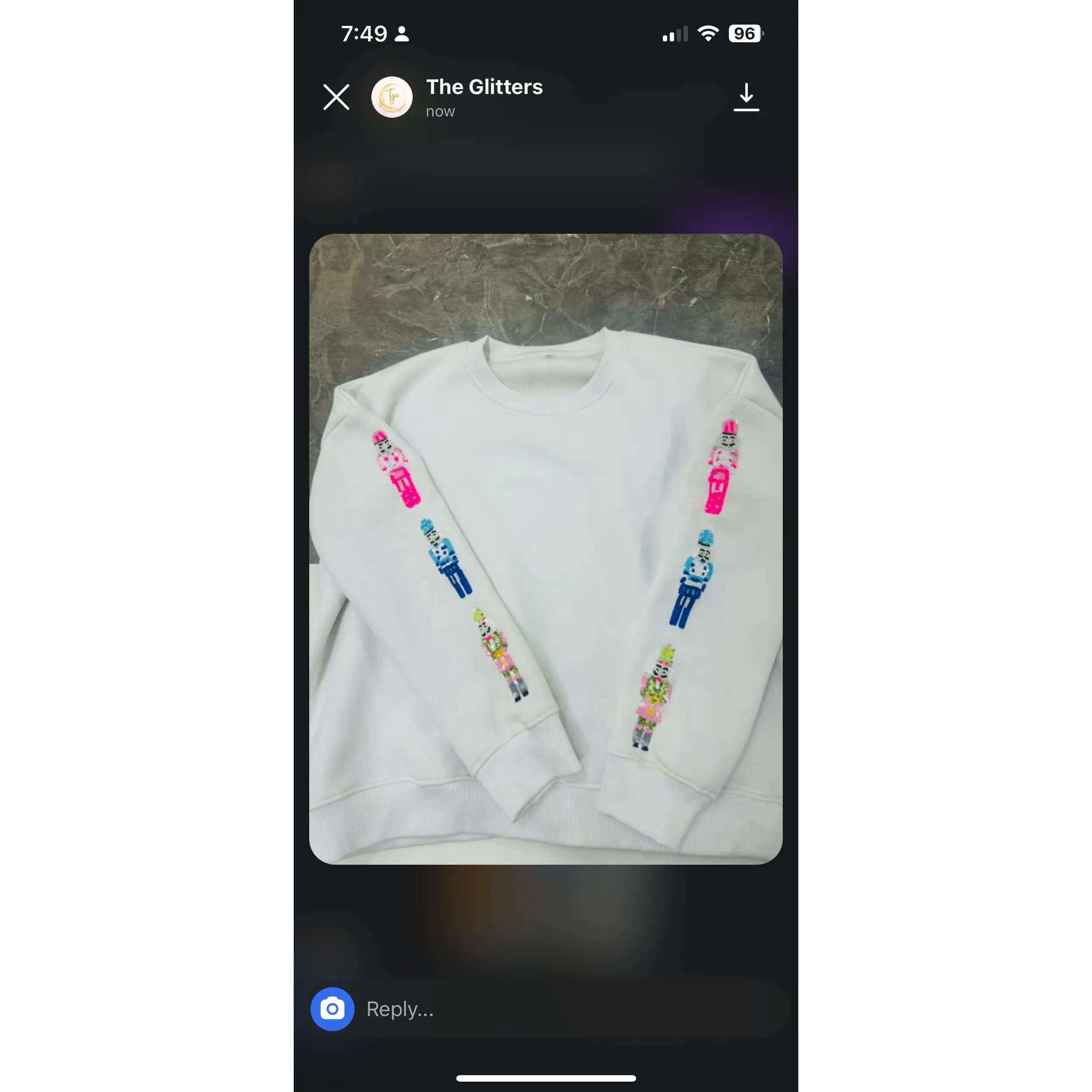 Youth Sequin Nutcracker Sweatshirt
