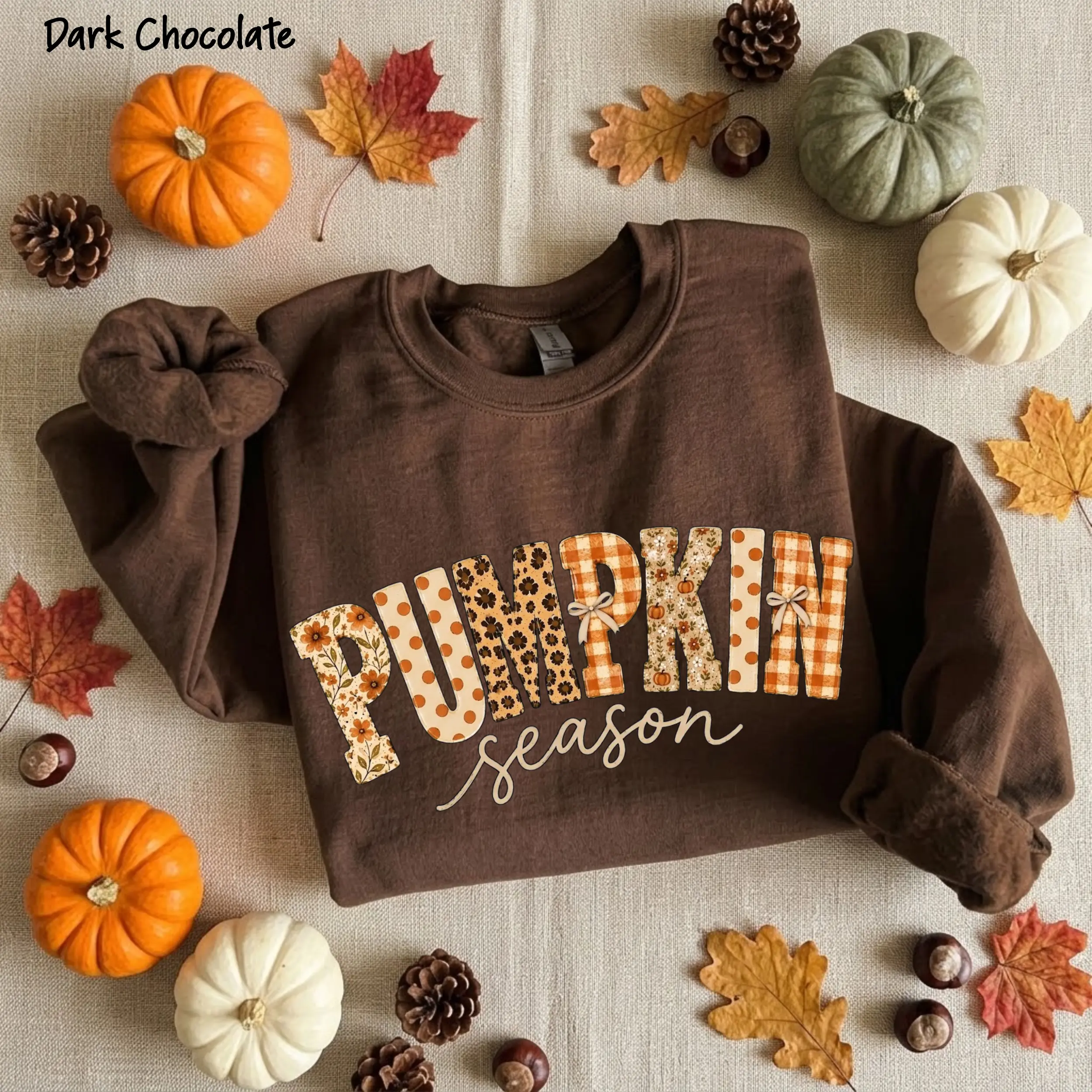 Vintage Varsity Pumpkin Season Sweatshirt, Distressed Autumn Graphic Crewneck, Cute Girly Halloween Fall Pullover, Thanksgiving Gift Fitted Pieces