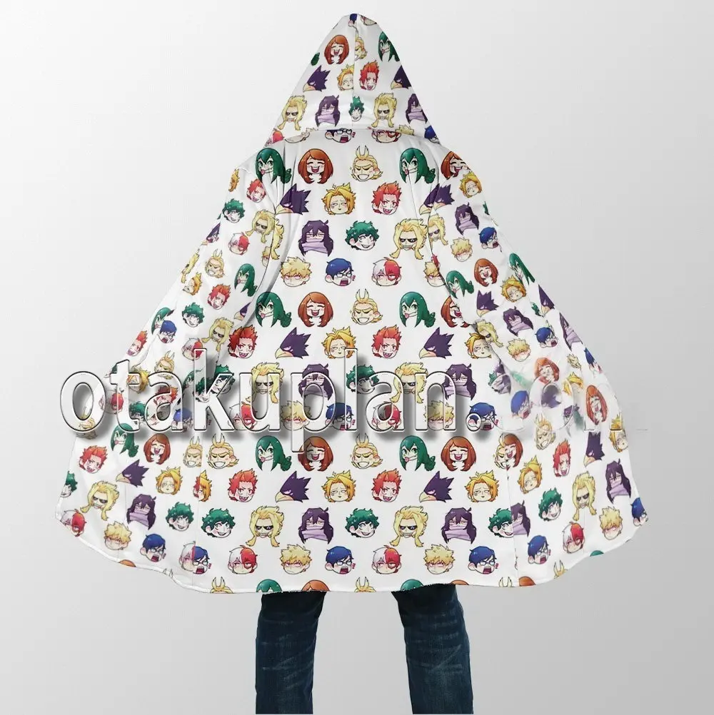 Izuku Midoriya Dream Cloak Coat, Anime My Hero Academia Men's Women's Hooded coat, Fleece Jackets Coats, Gift For Men And Women