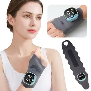 Hand Massager with Heat New Upgraded Heating and Vibrating Hand Massager, Relaxation Aid, Suitable For Left And Right Hands, 5 Types Of Vibration And 9 Levels Of Hot Compress Massage Wristband, Wrist Protection, Can Be A Gift For Friends