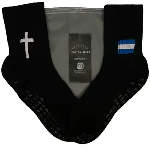 National team flag and cross custom grip socks Menswear Love