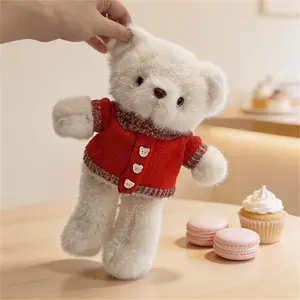 Soft Plush Bear Toy, Removable Sweater, Room Decoration, Birthday Gift, Mother's Day Present, Graduation Gift, Wedding Keepsake