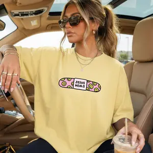 Jesus Bandaid Trendy DTG Comfort Color T-Shirt