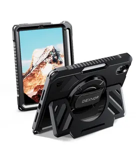 Dexnor Case for iPad mini 7 (A17 Pro) 2024/mini 6 2021 8.3 inch, Rugged Protective Case with 360° Rotating Hand Strap & Large Stand & Screen Protector & Pencil Holder Shockproof Full-Body Cover