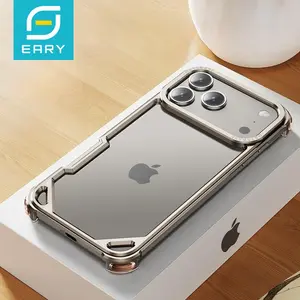 Eary Frameless Case for iPhone 17 Pro Max Air for Magsafe Metal Shockproof Protective Phone Cover Aluminum Alloy Anti-Drop S