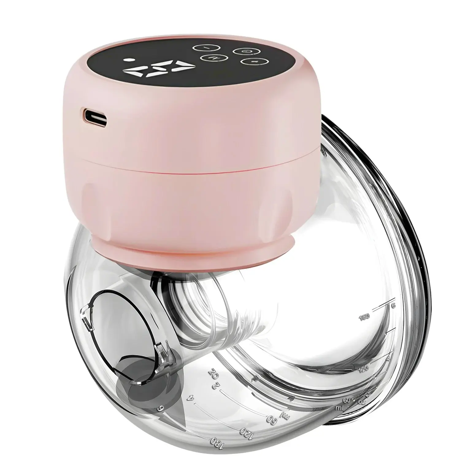 Wearable Breast Pump - 1PCS Portable Hands-Free Silent Electric Breast Milk Extractor, Wireless Rechargeable Pumping System, Breastfeeding Supplies for Nursing Moms, Wearable Breast Pumps