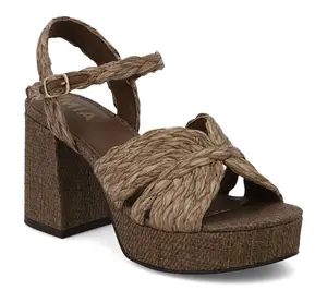 MIA Braided Raffia Platform Sandals - Romani