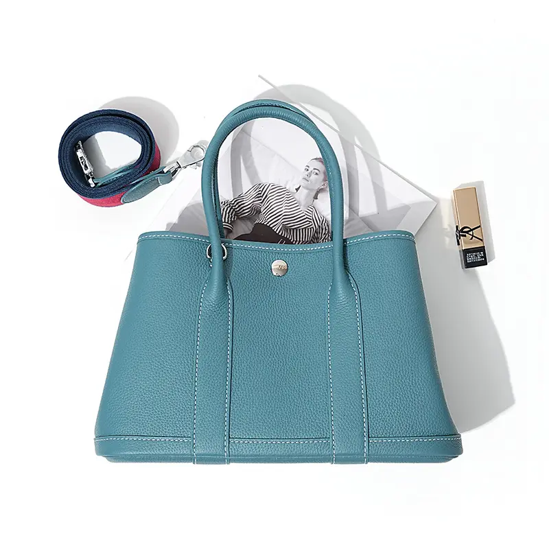 Womens 2025 New Printed Handbag Purse - Contrasting-Color Large-Capacity Multifunctional Leather Satchel, Women's Crossbody Shoulder-Bag for Commuting, Plain