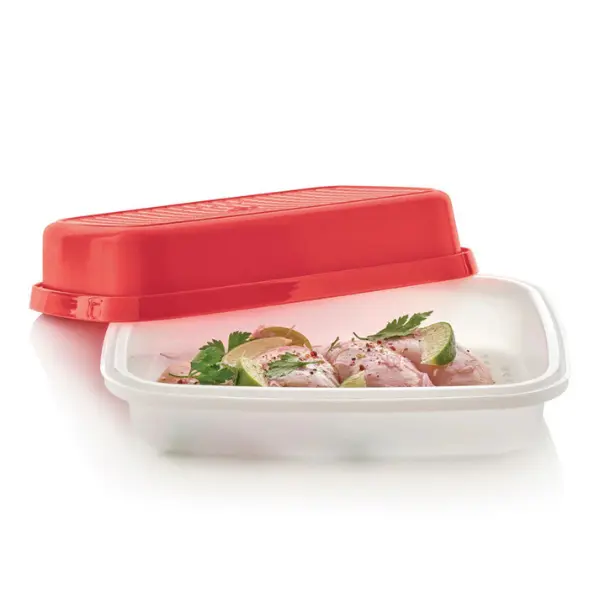 Tupperware Leak-Proof Kitchen Preserving Containers with Lids Kit - Airtight Reusable Containers, Flip-and-Marinate-with-1-Motion Marinator, Silicone Freezer Molds, Seasoning Utensils for Meat Pork Grilling - Grilling Enthusiasts