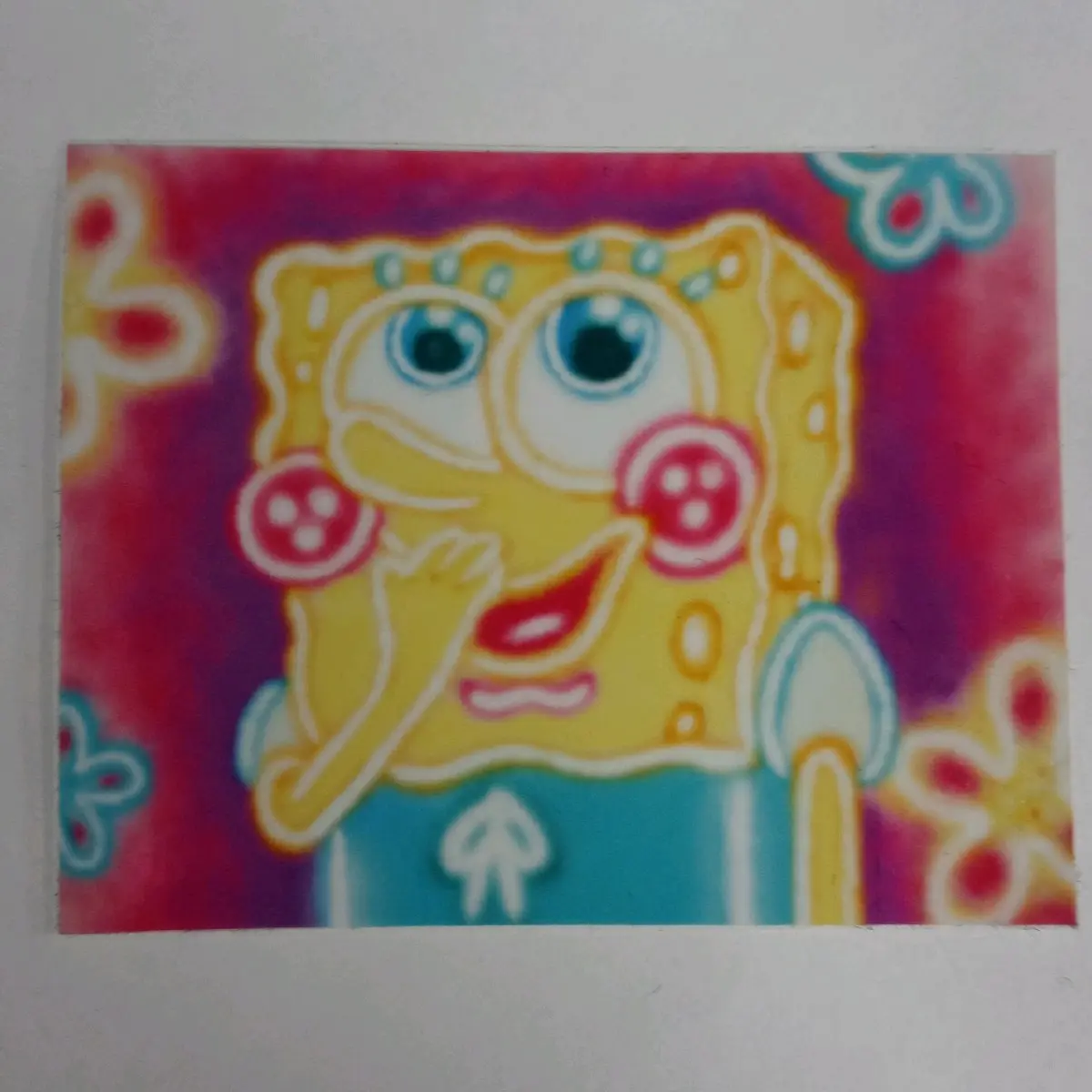 Sponge Bob glow sticker
