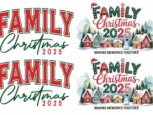 Bundle Gangsheet 22 DTF Images - Customized Craft for Shirts Hoodies Pajamas Tote Bags High-Quality Festive Designs Vibrant Colors Ready to Press