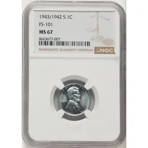 Lincoln Cents (1943/2-S 1C Doubled Die Obverse FS-101, MS)