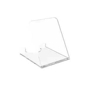 FixtureDisplays® Acrylic Plexiglass Clear Plate Holder Glorifier 13806 4 PK 13806