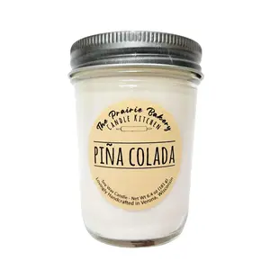 Pina Colada | Scented Soy Wax Candle | Cocktail Coconut Pineapple Mixed Drink Scent | Housewarming Birthday Wedding Gift