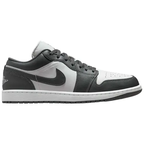 Nike Air Jordan 1 Low Grey White 553558-044 Men's Fashion Shoes New