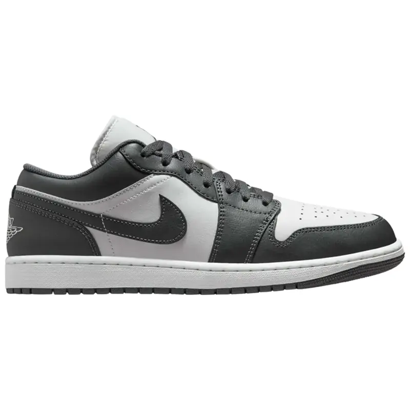 Nike Air Jordan 1 Low Grey White 553558-044 Men's Fashion Shoes New
