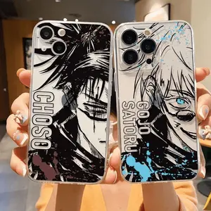 Anime Satoru Gojo Phone Case for IPhone 17 Pro Max Air 16 15 14 13 12 11 Mini Pro Max X XR XSMax 7 8 Plus SE20 & Samsung Galaxy S25 Ultra S24 S23 S22 S21 Plus Transparent Cover