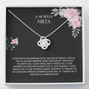 A Mi Bella Nieta - Mejor Collar Para Nieta - Collar Para Nieta - Collar Para Hijo - Collar Para Nieta - Solo Para Mi Nieta - Colgante Para