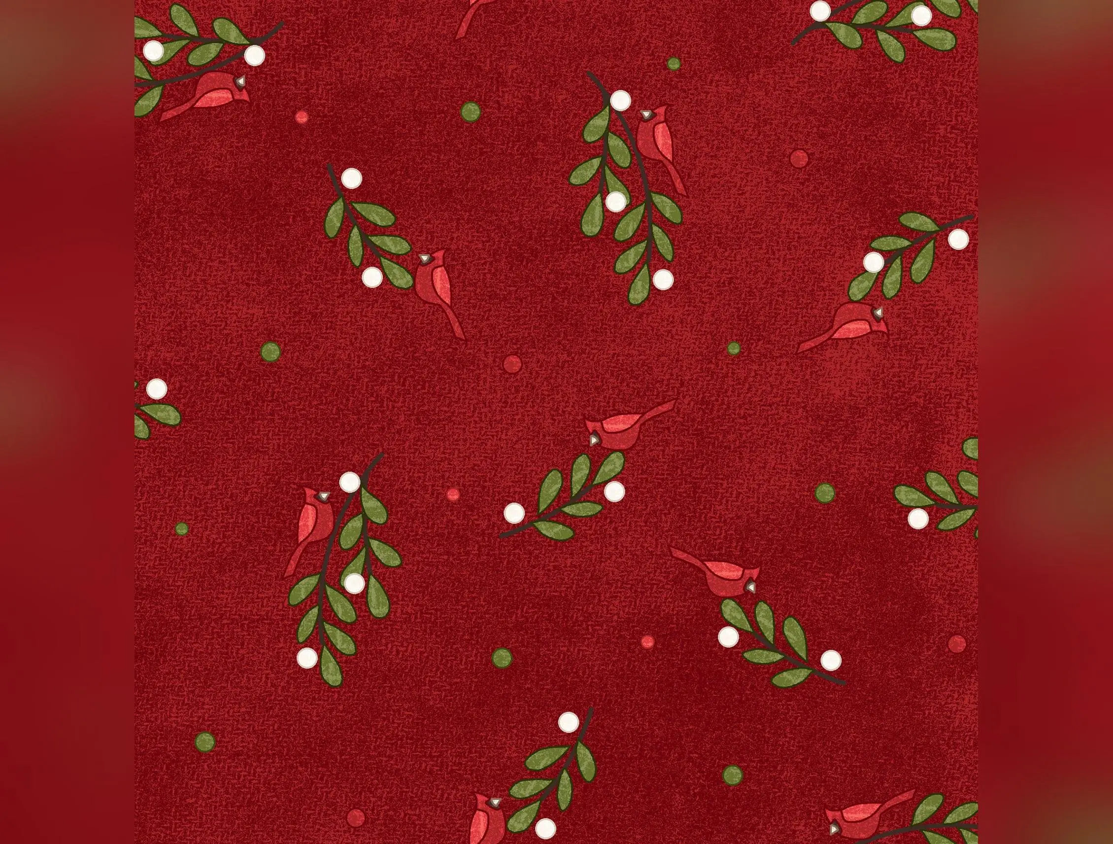 Snowtop Mountain Flannel | Bunches - Red by Bonnie Sullivan for Maywood Studio | MASF11164-R | 100% Cotton Flannel
