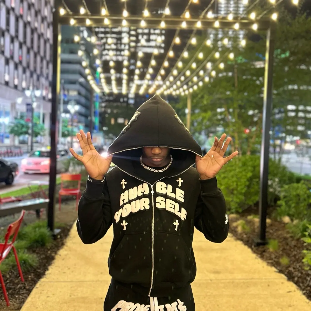"Black" Humble Yourself Fullzip Hoodie