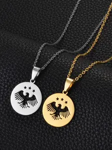 1Pc Syria Pendant Necklaces For Women Girls Syrian Eagle Flag Jewelry High End Necklace Flower Party Gift