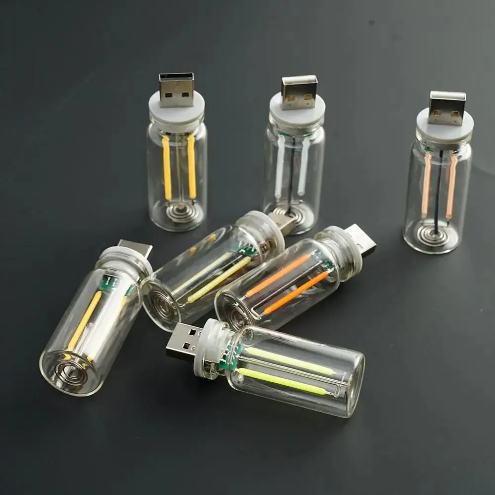 Touch-Dimmable USB LED Filament Ambient Light - Portable Plug-and-Play Decorative Lamp for Car, Truck, Car Bedroom