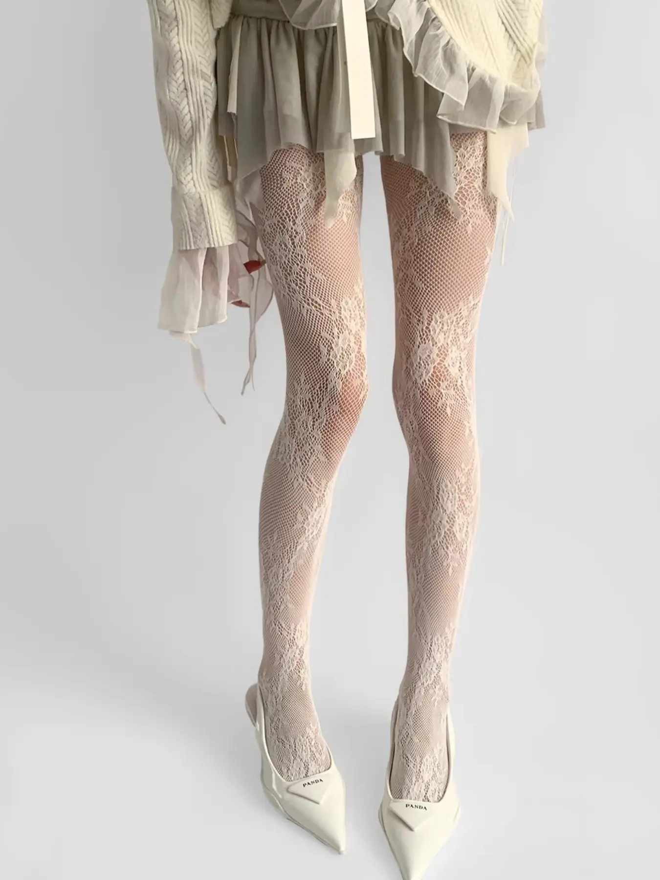 Women’s Floral Lace Fishnet Tights, Vintage Patterned Sheer Stockings, Stretchy Mesh Pantyhose, Fashionable and Comfortable, Fit, Casual, Clothing, Piece