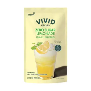 VIVID Dongwon Korean Sugar-Free Lemon Water 190ml - 0 Sugar 0 Calorie 0 Fat, K-Beauty Convenience Store Drink, Popular on Xiaohongshu