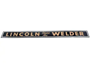 Old Style Lincoln Welder Name Plate Decal
