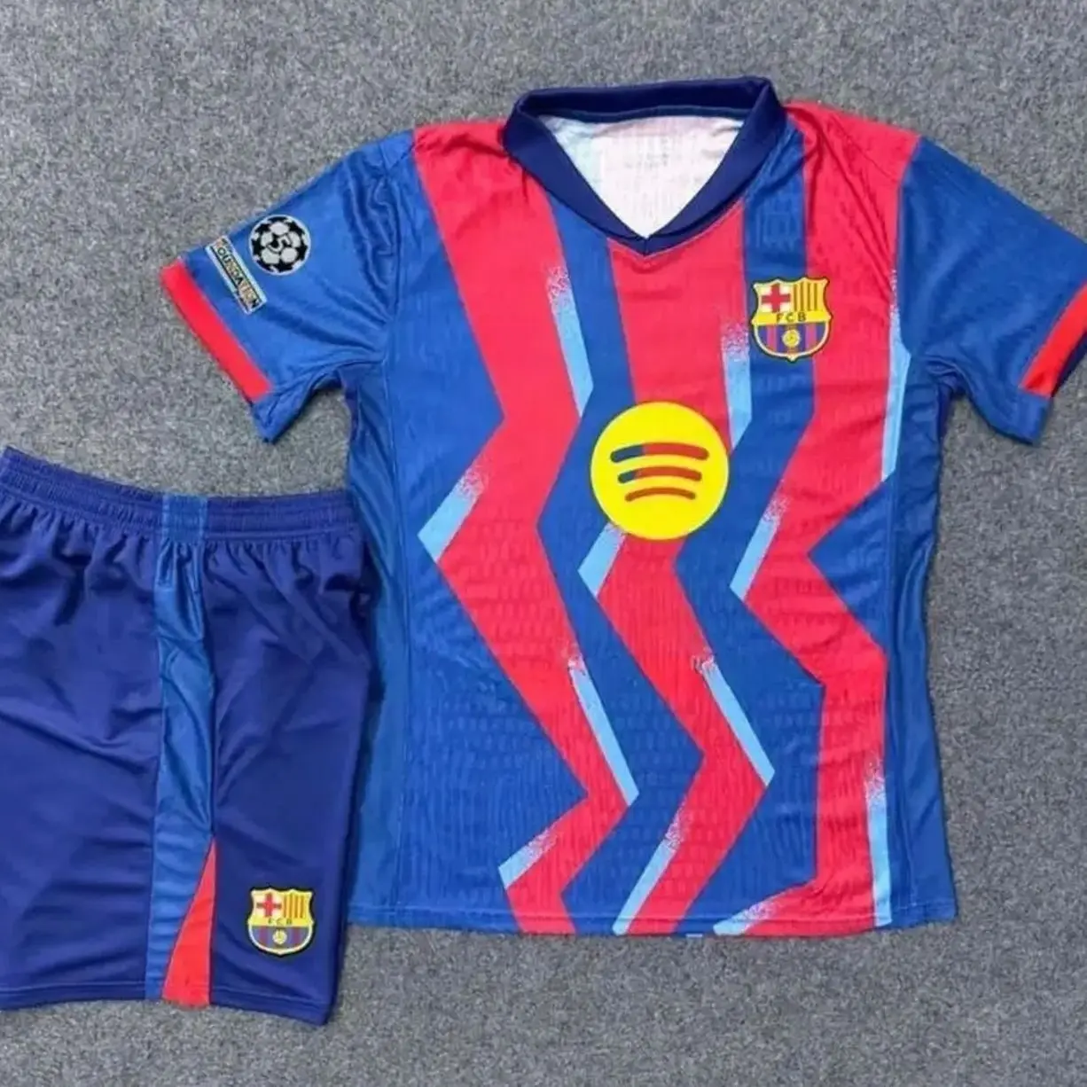 Barcelona 25/26 Player Soccer Fit Kit, Pedri Yamal Edition Soccer Jersey Set D