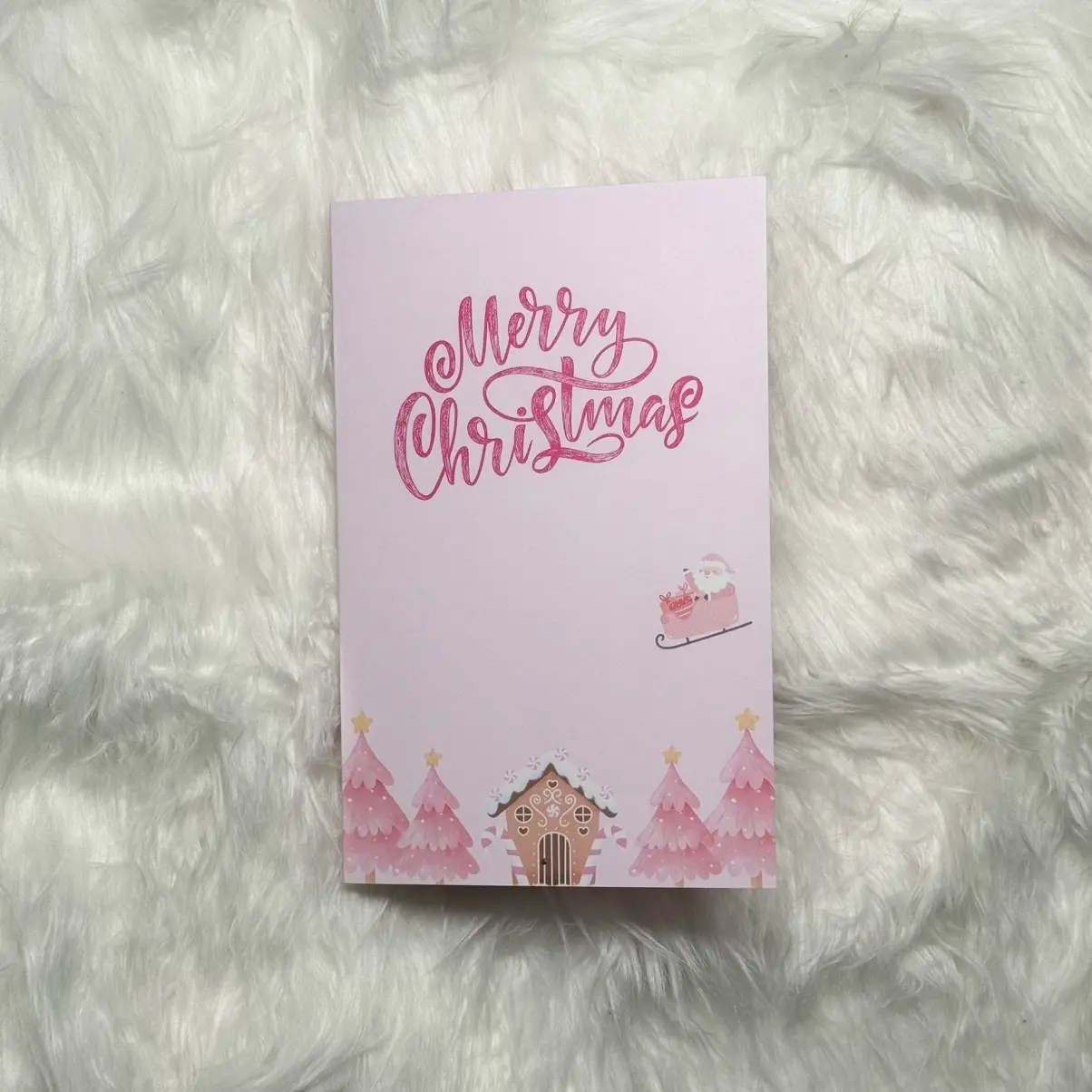 Pink Christmas Card