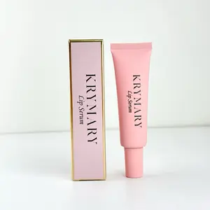 KRYMARY Lip Serum with Damask Rose Oil & Vitamin E for Hydrated Radiant Skin Care Silky Smooth Formula