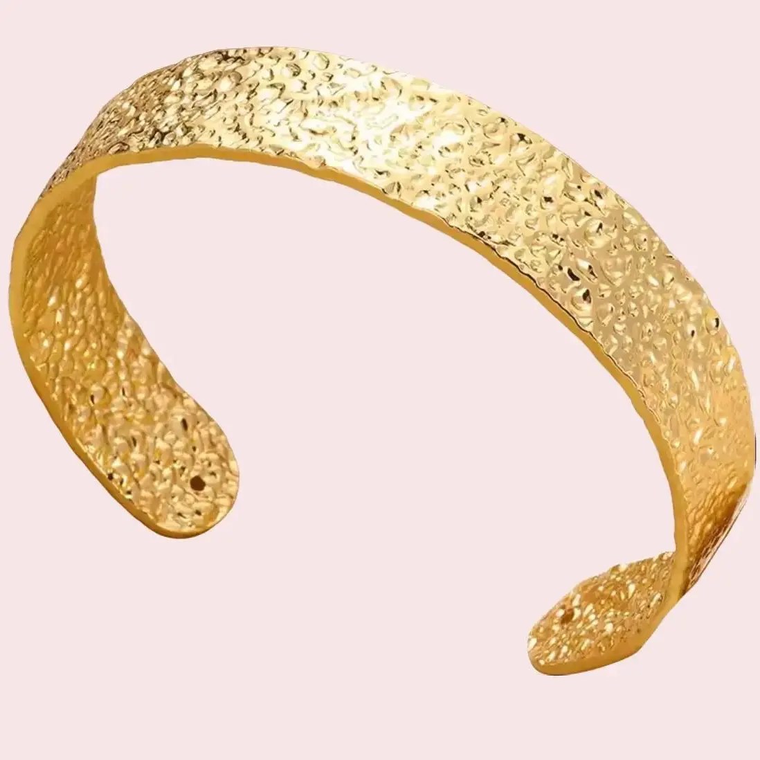 Exquisite Classic Bump Pattern Opening Bangles Bracelet For Women - Elegant Adjustable Design & Timeless Style