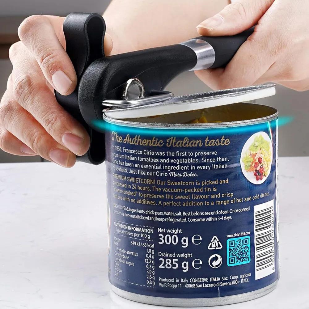 Smooth Edge Can Opener - Manual Handheld Tool with Easy Turn Knob, Stainless Steel for Safe Opening in Kitchen & Restaurant Smooth Edge Can Opener - Manual Handheld Tool with Easy Turn Knob, Stainless Steel for Safe Opening in Kitchen & Restaurant