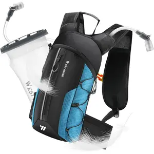 Hydration Backpack - Lightweight Water Backpack with 2L Water Bladder, Small Hiking Backpack for Running Cycling Camping Rave for Men Women