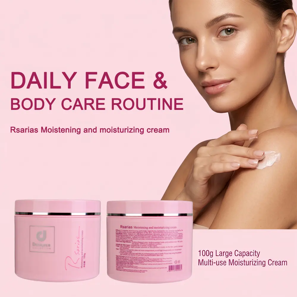 【Rsarias】Shea Butter Moisturizing Body Cream with Vitamin E & Glycerin Plant Extract Deep Repair Skin Barrier Fade Dry Flaky Skin Gentle Hydrating Body Lotion for All Skin Types