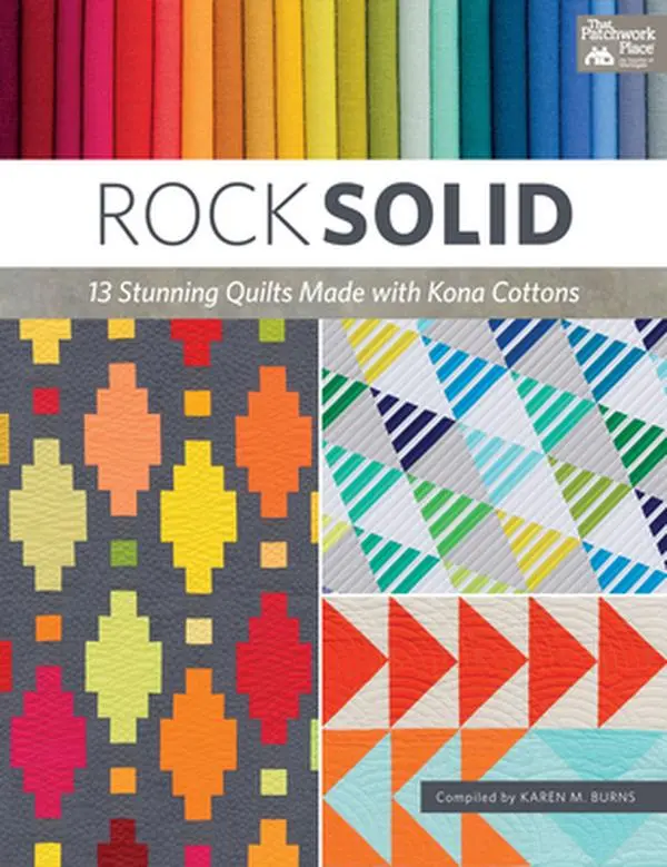 USED-Rock Solid: 13 Stunning Quilts Made with Kona Cottons by Burns, Karen M. (Paperback)