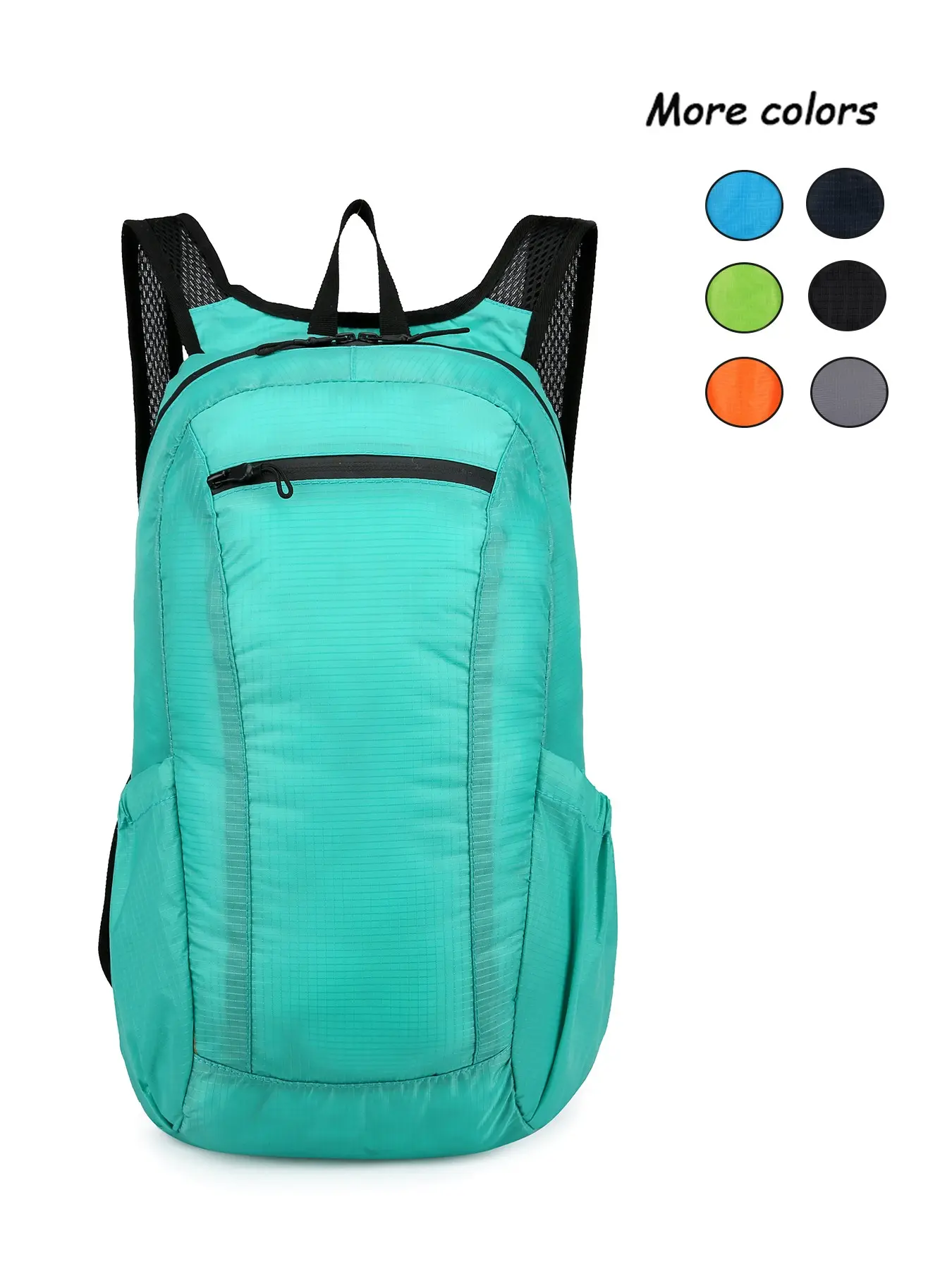 lightweight folding backpack, Day Packs Hiking, Hiking trekking rucksack, Outdoor Backpack, front zipper pocket, side storage bag design, breathable shoulder strap, large capacity backpack, suitable for school, short distance travel