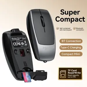 M109 Bluetooth-compatible Wireless Mini Mouse, Creative Gift, Card Reader, Tablet Computer Mouse, Compact and Portable Design