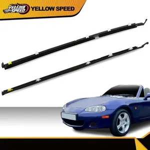 Vehicle Door Glass Window Weatherstrip Seals, Car Interior Stowing & Tidying Accessories for 90-05 Miata MX-5 (Right & Left Side) Black